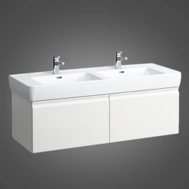 Laufen Pro Шкафчик Pro 1220x450x390 мм под раковину 8.1496.7, 2 выдв ящика, цвет белый матовый (4.8308.2.095.463.1)