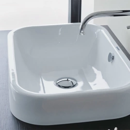 Раковина DURAVIT Happy D2 шлифованная 60х40 см без отв под смесительитель со слив переливом с креплением цвет белый (2314600000)