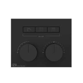 Gessi Hi-Fi Термостат для душа, с включением до 3 источников одновременно (внешняя часть), цвет: Black Metal PVD (63006#706)