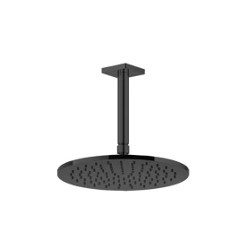GESSI Rilievo Потолочная душевая головка шарнирная на 1/2, 250 мм, цвет: nero XL (59152#299)