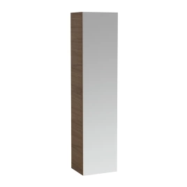 Laufen Alessi One Шкаф подвесной, 400х300х1700мм, с 1 зер дверцей, 2 полки, 2 ящика, SX, цвет: орех (4.5801.2.097.630.1)