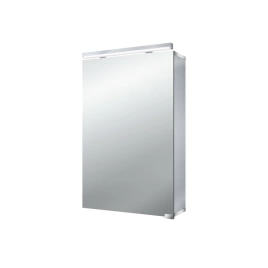 EMCO Pure Зеркальный шкаф 500 мм, LED-подсветка, 1 дверь, 2 полки, розетка, без нижней подсветки (9797 050 86)