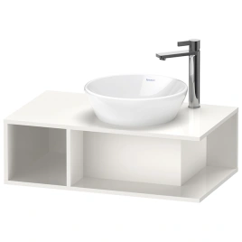 Duravit D-Neo Тумбочка подвесная компакт, 260x800x480 мм, 1 открытое отделение на левой стороне, цвет: белый высокоглянцевый (DE493802222)