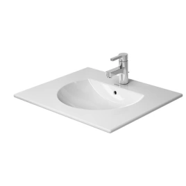 Раковина Duravit Darling New для мебели с перел с 3 отв под смеситель 630x520мм Цвет Белый (499630030)