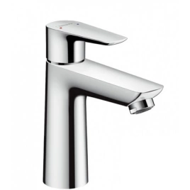Hansgrohe Talis E Смеситель для раковины 110, на 1 отв, с донным клапаном Push-open, излив 112мм, h104мм, цвет: хром (71711000)