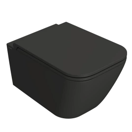 GLOBO Stone Унитаз подвесной Безободковый 52x36см, с системой скрытого крепежа, цвет Smoke (STS05.SK)