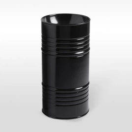 Kerasan Artwork Раковина свободностоящая BARREL d 45,H 90 см, без отв под смеситель, слив в пол, сифон, цвет: черный (4742K04)
