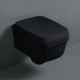 SIMAS Evolution Унитаз подвесной 52х37см, цвет черный (без крепежа F85) (EVO18nero)
