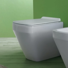 Simas Baden Baden Унитаз приставной безободковый 56х36 см, слив универсальный, цвет белый (без креплений к стене F91) (BB01bi)