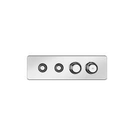 GESSI HI-FI ECLECTIC Смеситель для душа настенный встраиваемый, термостатический, с 2 запорными кнопками, цвет Хром (65222#031)
