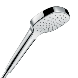 HG Croma Select E Ручной душ 110 1jet (Rain), EcoSmart 7 л/мин, цвет: белый/хром (26816400)