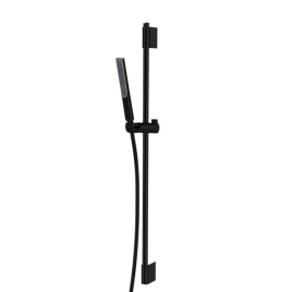 BOSSINI APICE Комплект для душа с штангой, ручным душем Slim и шлангом 1500 мм, цвет черный матовый (DA5061-N.073)
