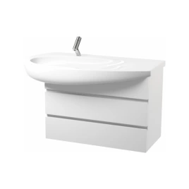 Laufen Alessi One Тумба под раковину 8.1497.5 подвесная, 730х320х475мм, с 2 ящиками, цвет: белый глянцевый (4.2447.0.097.631.1)