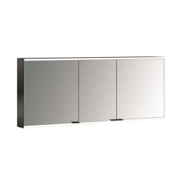 Emco Prime Зеркальный шкаф с подсветкой LED 2 Facelift, цвет черный навесная модель, 1600 mm, 3-дверки, IP 20 зеркальная задняя стенка (9497 135 48)