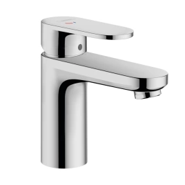 Hansgrohe Vernis Blend Смеситель для раковины 100 CoolStart, на 1 отв, с донным клапаном, излив 108мм, h88мм, цвет: хром (71585000)