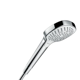 HG Croma Select E Multi Ручной душ 110 3jet (SoftRain, IntenseRain, массажная), EcoSmart, цвет: белый/хром (26811400)