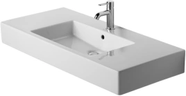 Раковина Duravit Vero для мебели без перелива с 3 отв под смеситель 1050x490мм Цвет Белый (329100044)