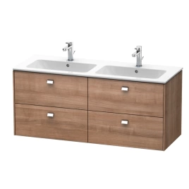 Duravit Brioso Тумба подвесная под раковину 1290x479х553 мм, с 4 выдвижными ящиками, цвет Тичинская вишня 73(для 233613) (BR410601073)