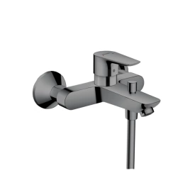 Hansgrohe Talis E Смеситель для ванны настенный, излив 194мм, цвет: шлифованный черный хром (71740340)