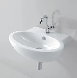 Раковина AZZURRA COMODA подвесная 65х50см с 1 отв под смеситель цвет белый