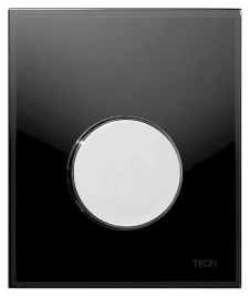 Кнопка смыва TECE Loop Urinal 9242656 черное стекло-кнопка хром