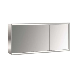 Emco Prime Зеркальный шкаф с подсветкой LED 2 Facelift встраив. модель, 1400 mm, 3-дверки, IP 20 задняя панель цвет белый (9497 063 63)