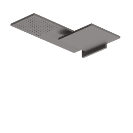 Fantini Venezia Двойной верхний душ, латунь, настенный, цвет: Matt Gun Metal PVD (86 P5 8035B)