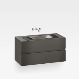 Armani Roca Baia Тумба подвесная 120х59х61см с 2 ящиками, со столешницей под 1 раковину, цвет: черный (7.8572.0.082.1)