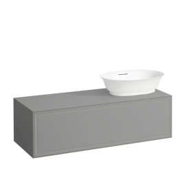 Laufen New Classic База под раковину подвесная раковина справа, 1180х450х350 мм, 1 ящик, цвет серый (для раковины 812852,812853) (4.0608.2.085.627.1)
