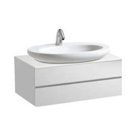Laufen Alessi One Тумба под раковину 818972, 800х500х330мм, с 2 выдвиж. ящиками, цвет: белый глянцевый (4.2403.3.097.631.1)