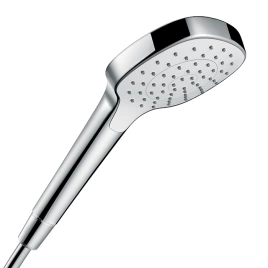 HG Croma Select E Ручной душ 110 1jet (Rain), EcoSmart 9 л/мин, цвет: белый/хром (26815400)