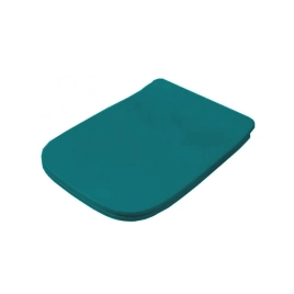 ARTCERAM A16 Сиденье для унитаза с микролифтом, фурнитура хром, цвет Green petrolio (ASA001 43 71)