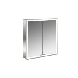 Emco Prime Зеркальный шкаф с подсветкой LED Facelift встраив. модель, 600 mm, 2-дверки, IP 20 задняя панель цвет белый (9497 063 71)
