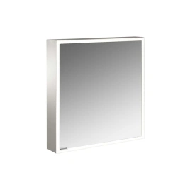 Emco Prime Зеркальный шкаф с подсветкой LED Facelift навесная модель, 600 mm, 1-дверка, IP 20 петли справа, задняя панель цвет белый (9497 063 60)