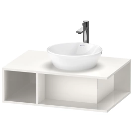 Duravit D-Neo Тумбочка подвесная компакт, 260x800x550 мм, 1 открытое отделение на левой стороне, цвет: белый высокоглянцевый (DE495802222)