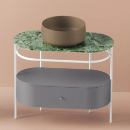 Artceram FLAIR 4.0 Мраморная столешница 95х48 см, цвет issogne green (TFA010 93)