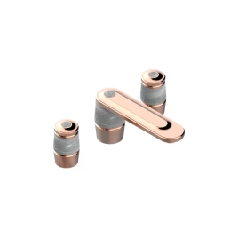 THG CORVAIR FIOR DI BOSCO Смеситель для раковины на 3 отверстия, с донным клапаном, цвет Blush PVD (U8K-H62-151)