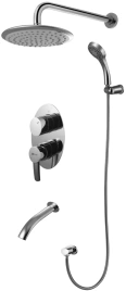 Душевой комплект Lemark Atlantiss LM3222C встраиваемый