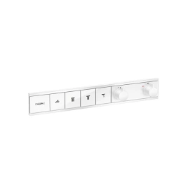 Hansgrohe RainSelect Встраиваемый термостат для душа, 4 источника (внешняя часть), цвет: белый матовый (15382700)