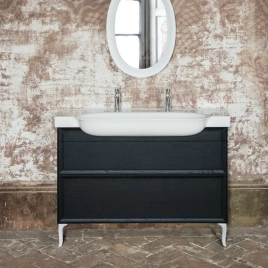 Laufen New Classic База под раковину подвесная, 1180х320х670 мм, 2 ящика, цвет черный дуб (для раковины 813858) (4.0605.2.085.628.1)