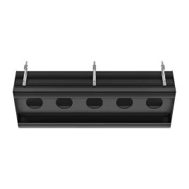 GESSI BINARIO Профиль линейный 1090 мм, для 5 модулей, установка Easy-Fix, цвет Black XL (61129#299)