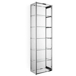 Decor Walther Glas S 4 Шкафчик подвесной 35x19x120см, стекло прозрачное, цвет: хром (602500)