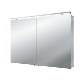 EMCO Pure Зеркальный шкаф 1000 мм, LED-подсветка, 2 двери, 2 полки, розетка, с нижней подсветкой (9797 052 83)