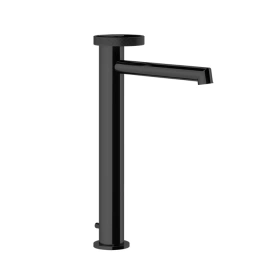 Gessi Anello Смеситель для раковины высокий с длинным изливом, с донным клапаном, цвет: Black XL (63305#299)