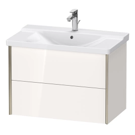 Duravit XViu Тумба подвесная 565x810x469мм, для раковины 233285, 2 ящика, цвет: белый глянцевый/champagne matt (XV41160B122)