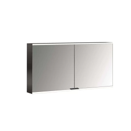 Emco Prime Зеркальный шкаф с подсветкой LED2 Facelift навесная модель, 1300 mm, 2-дверки, IP 20, цвет черный зеркальная задняя стенка (9497 135 47)