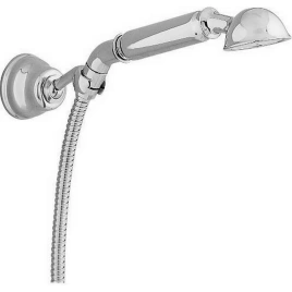 CISAL Shower Душевой гарнитур:ручная лейка,шланг 120 см,держатель настенный для лейки, цвет хром (AR00305021)