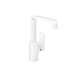 Hansgrohe Metropol Смеситель для раковины 230, на 1 отв, с донным клапаном, излив 165мм, цвет: белый матовый (32511700)