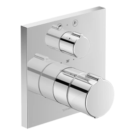 Duravit C.1 Смеситель термостатический для ванны скрытого монтажа (наружная часть квадрат) с запорным переключателем и клапаном, цвет: хром (C15200017010)
