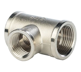 Stout Тройник ВВ переходной никелированный 3/4X1/2X3/4